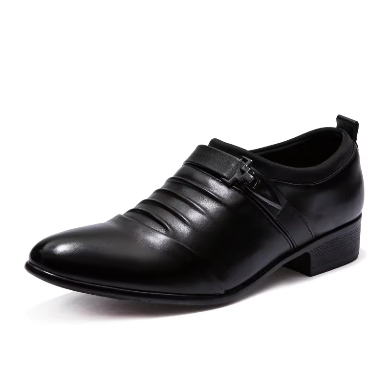 Chaussures habillées homme grande taille 48 en cuir décontractées et professionnelles, chaussures de