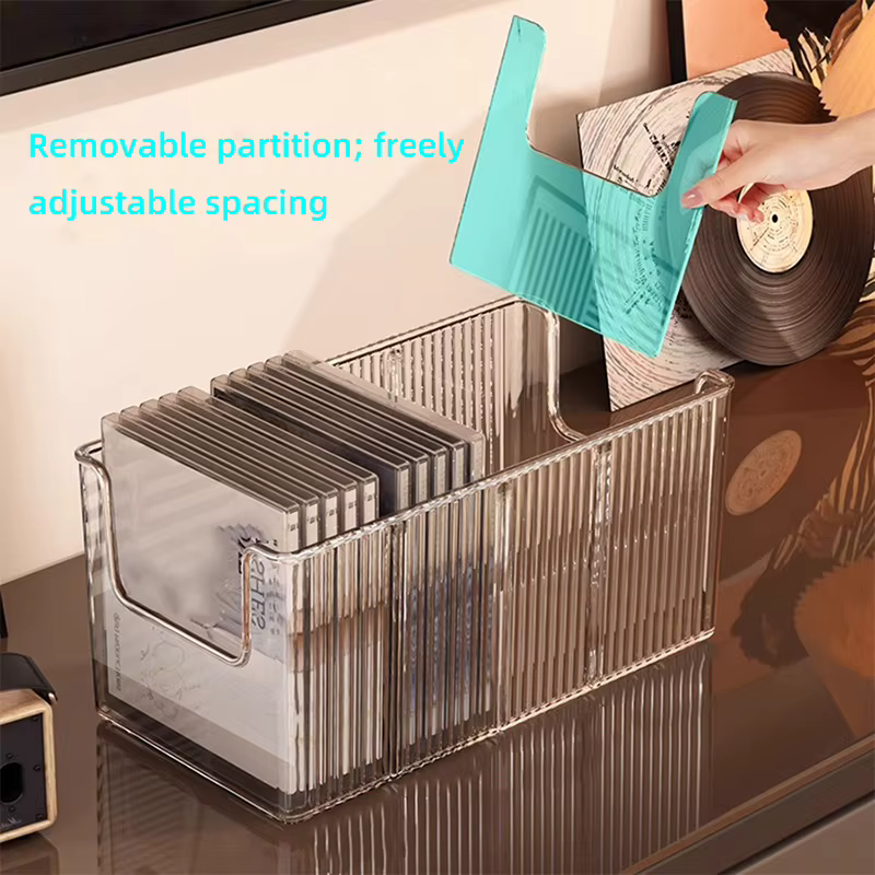 Boîte de rangement pour albums, support de disques CD, support de disques vinyles noir, support de r