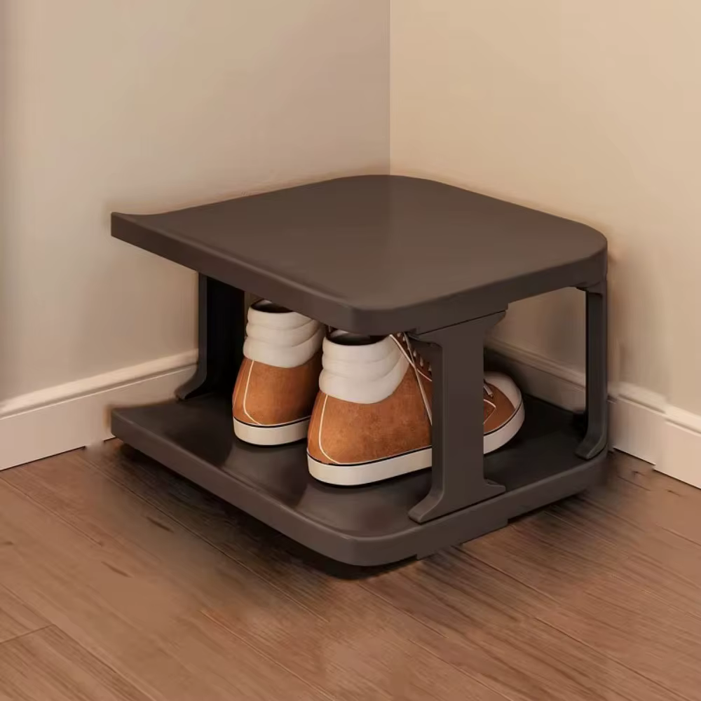 Range-chaussures vertical amovible empilable, organisateur de rangement pour chaussures, grande capa