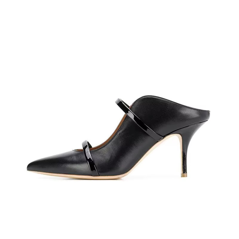 Sandales à talons à lanières argentées, bout pointu peu profond, chaussures De luxe De styliste, été