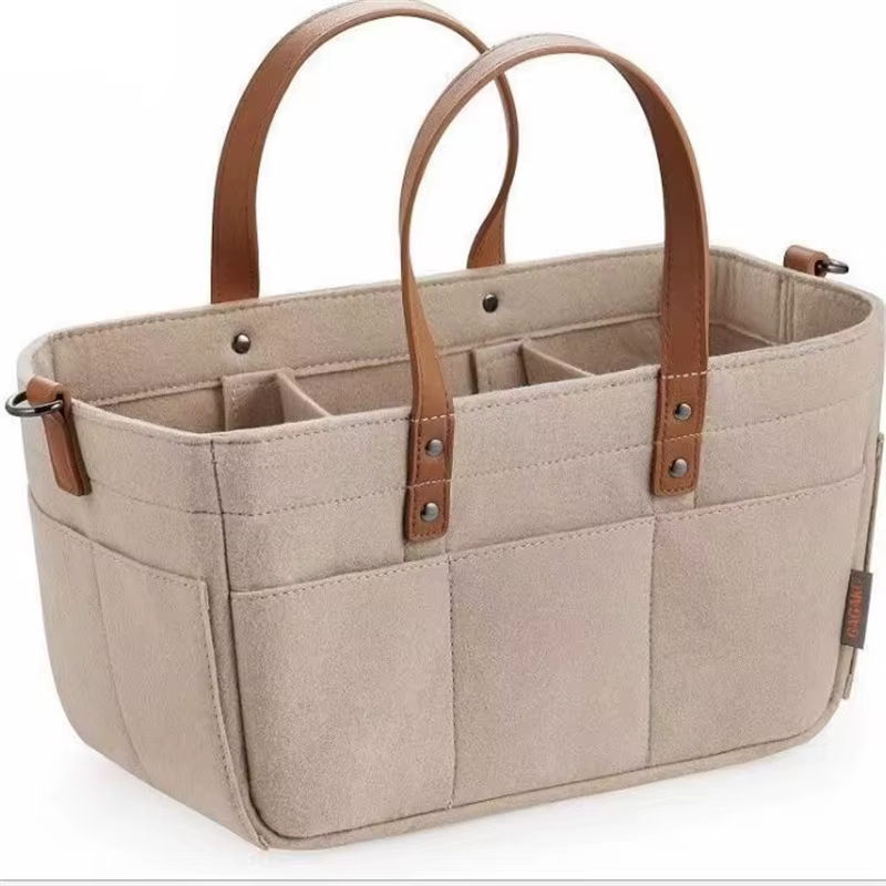 Panier de rangement en feutre pour bébé, panier de rangement pour pépinière, sac à couches pour nour