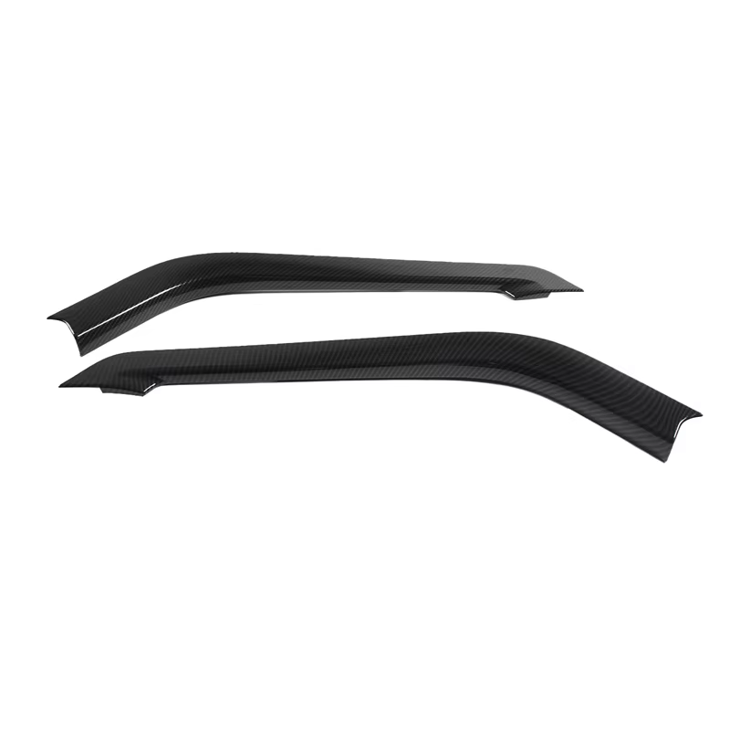 Autocollant de bande de garniture latérale de console centrale noire, fibre de carbone ABS, accessoi