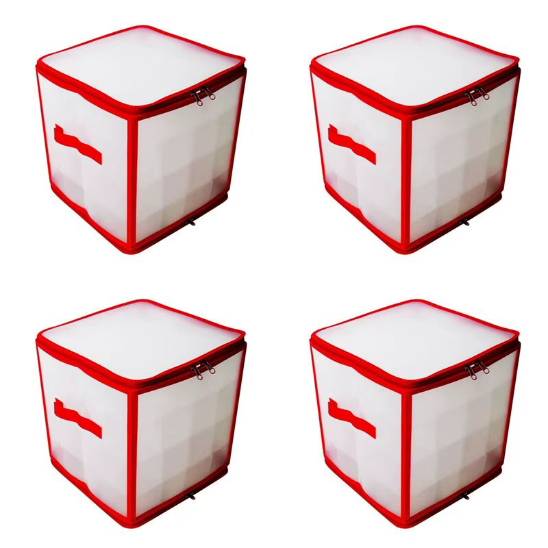 ABKW-4X boîte de rangement de boules de noël stockage de boules de noël décorations d'arbre de noël 