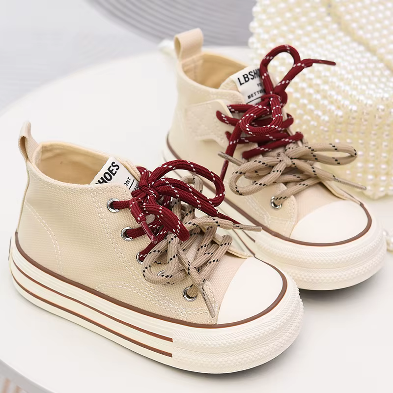 Chaussures en toile pour enfants 2025, chaussures pour enfants de nouveau style printemps et automne