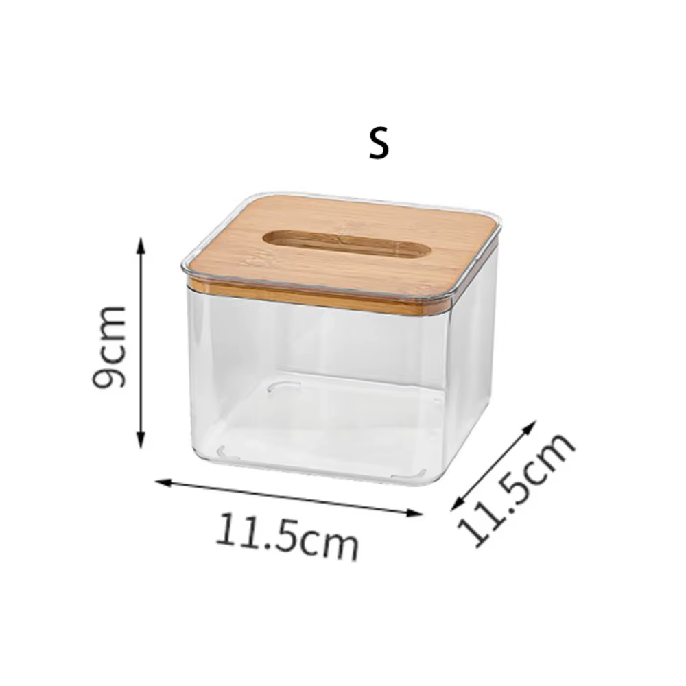 Boîte à mouchoirs transparente rectangulaire Simple, boîte en papier, porte-mouchoir carré, outils d