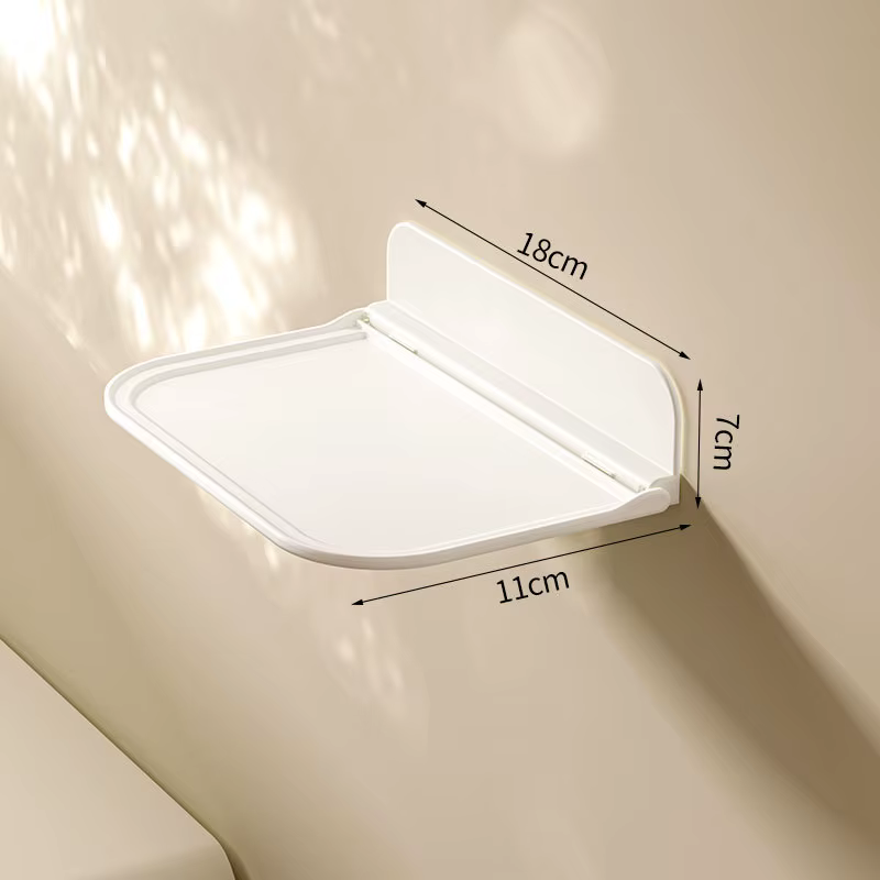 Étagère murale pliable sans perçage, étagères flottantes adhésives, étagère en plastique multifoncti