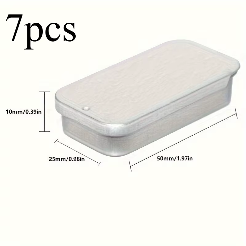 7 boîtes à couvercle coulissant petit format, boîtes exquises pour crèmes de beauté, mini pots à bon