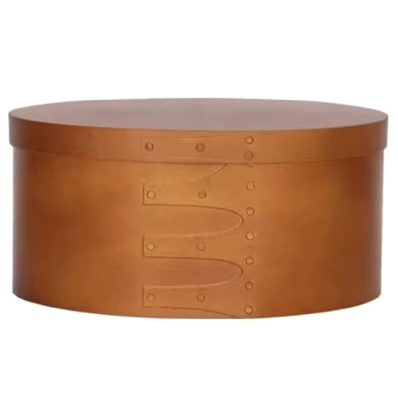 ABKW - Boîte de rangement en bois au design rétro, grande capacité, boîte organisatrice portable, bo