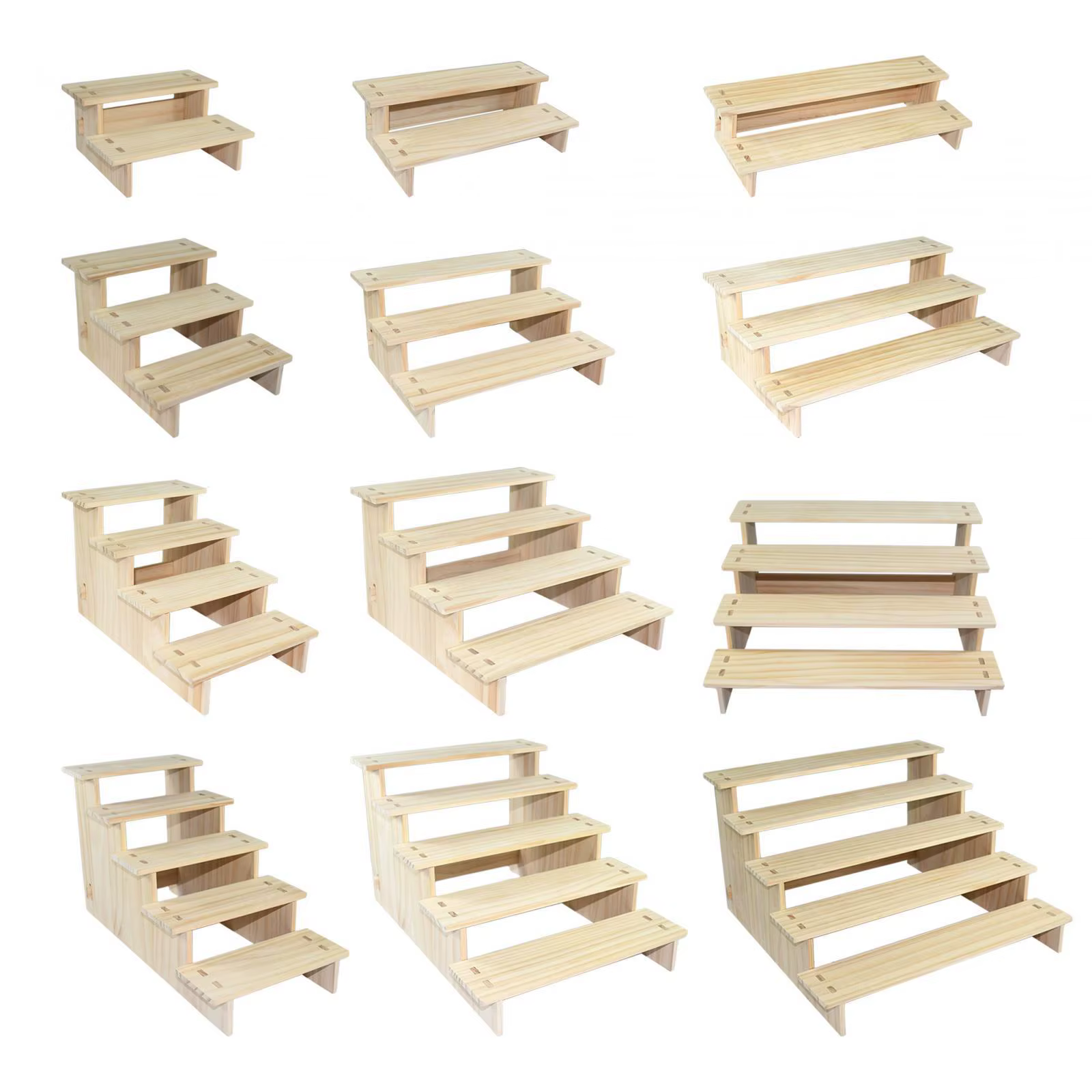 Étagère d'affichage en bois pour objets de collection, présentoir de stockage, présentoirs durables