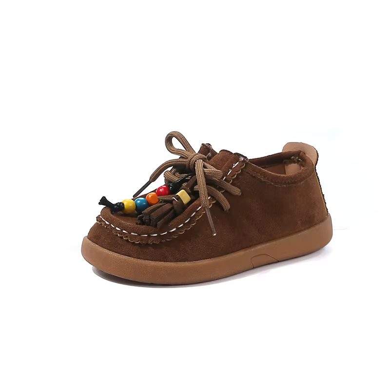 Chaussures pour enfants pour fille printemps automne nouveau Style rétro enfants chaussures en cuir 