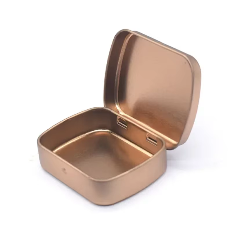 Boîte en fer blanc en métal, Mini boîtier Portable en fer blanc avec couvercle, pilules de bonbons, 