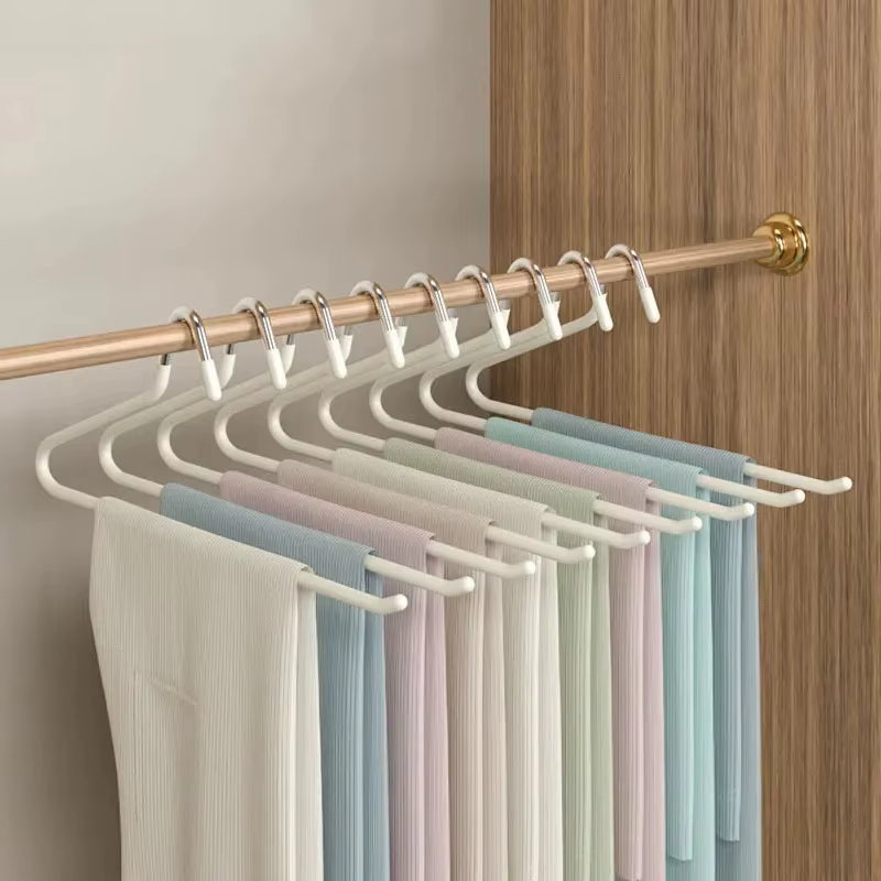 10 pièces Type d'oie Dip plastique pantalons support armoire dortoir télescopique Z Type femmes port