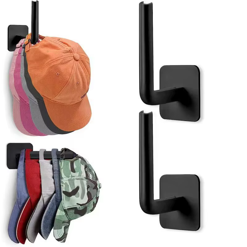 Crochet adhésif en pâte solide, sans poinçonnage, pour étagère, porte-chapeau, 2/4 pièces