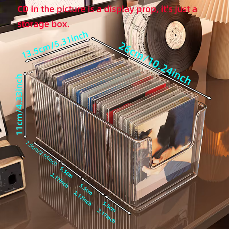 Support de disques CD de bureau, présentoir de disques vinyles noir, support de rangement pour bande