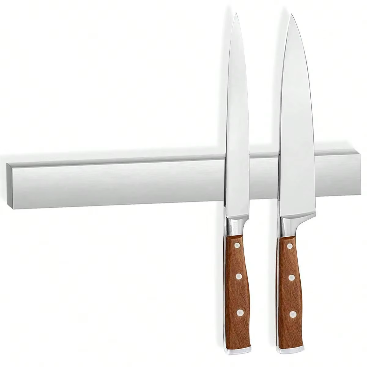 Leeseph Porte-couteau magnétique pour mur, porte-couteaux à bande magnétique polyvalente en acier in