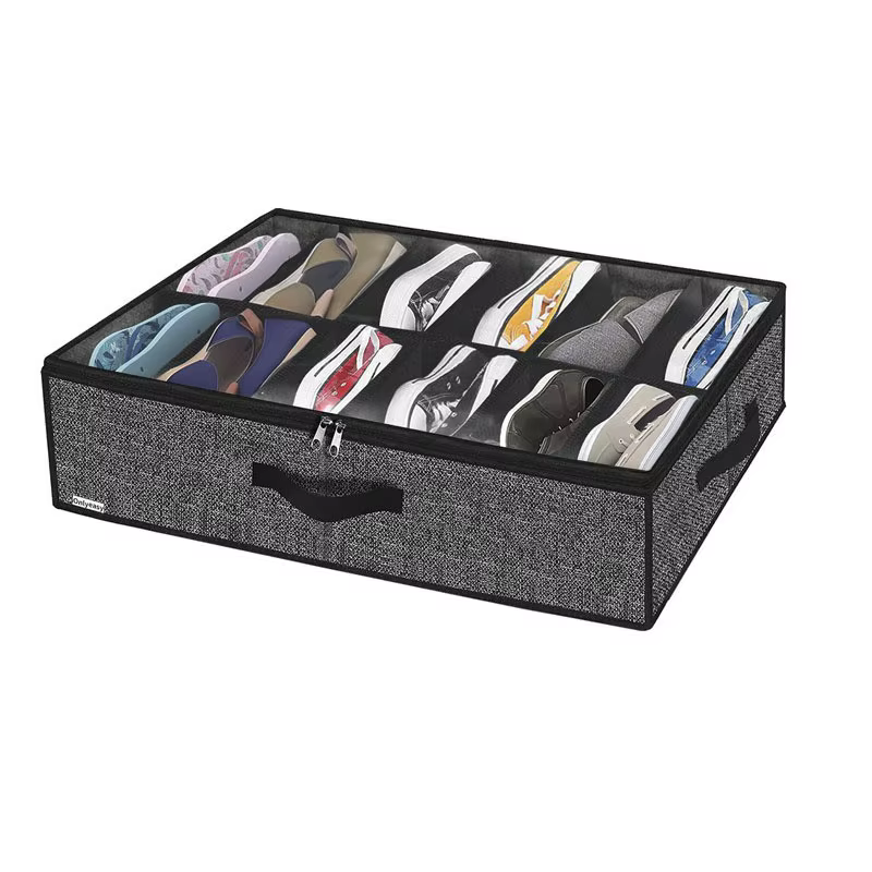 Organisateur de rangement pour chaussures sous le lit, 1 pièce, peut contenir 12 à 16 paires de chau