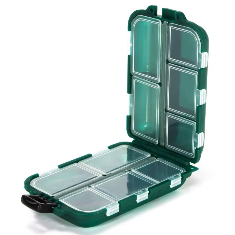 Boîte à médicaments de protection double couche. Boîte à médicaments portable multi-compartiments, b