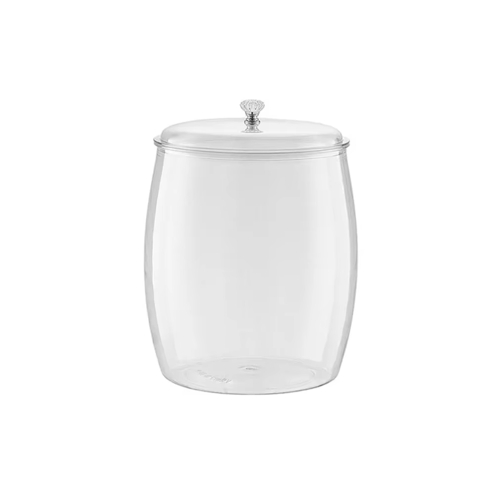 Pot de stockage de céréales Transparent, organisateur de cuisine avec couvercle, boîte de rangement 