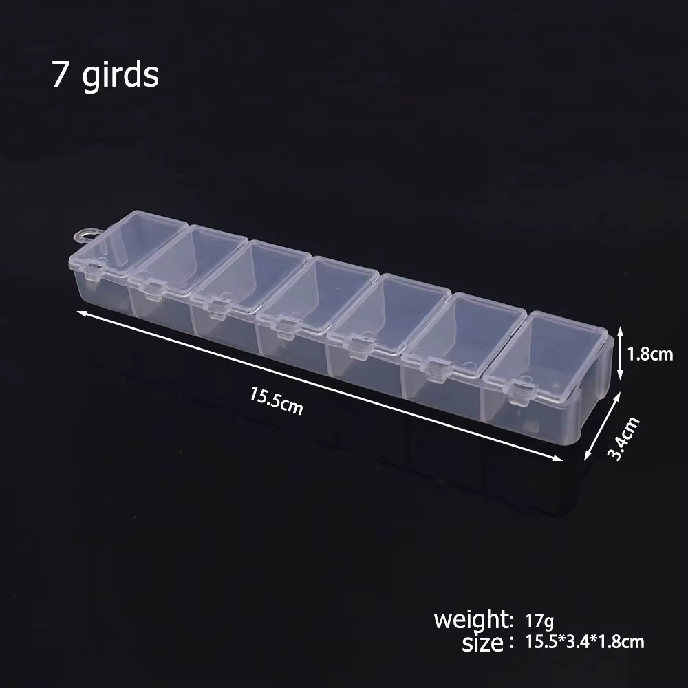 Boîte de rangement en plastique à 6 à 32 compartiments, organisateur de bijoux, conteneur avec sépar