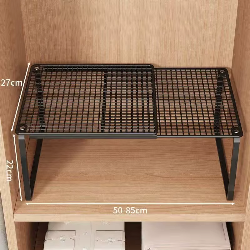 Étagère de rangement télescopique multicouche empilable, étagère de rangement verticale, étagère mét