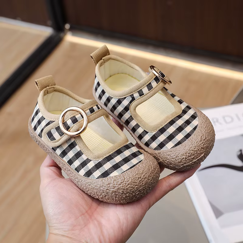 Chaussures en toile pour enfants automne nouvelle fille chaussure en toile mode filles chaussures dé
