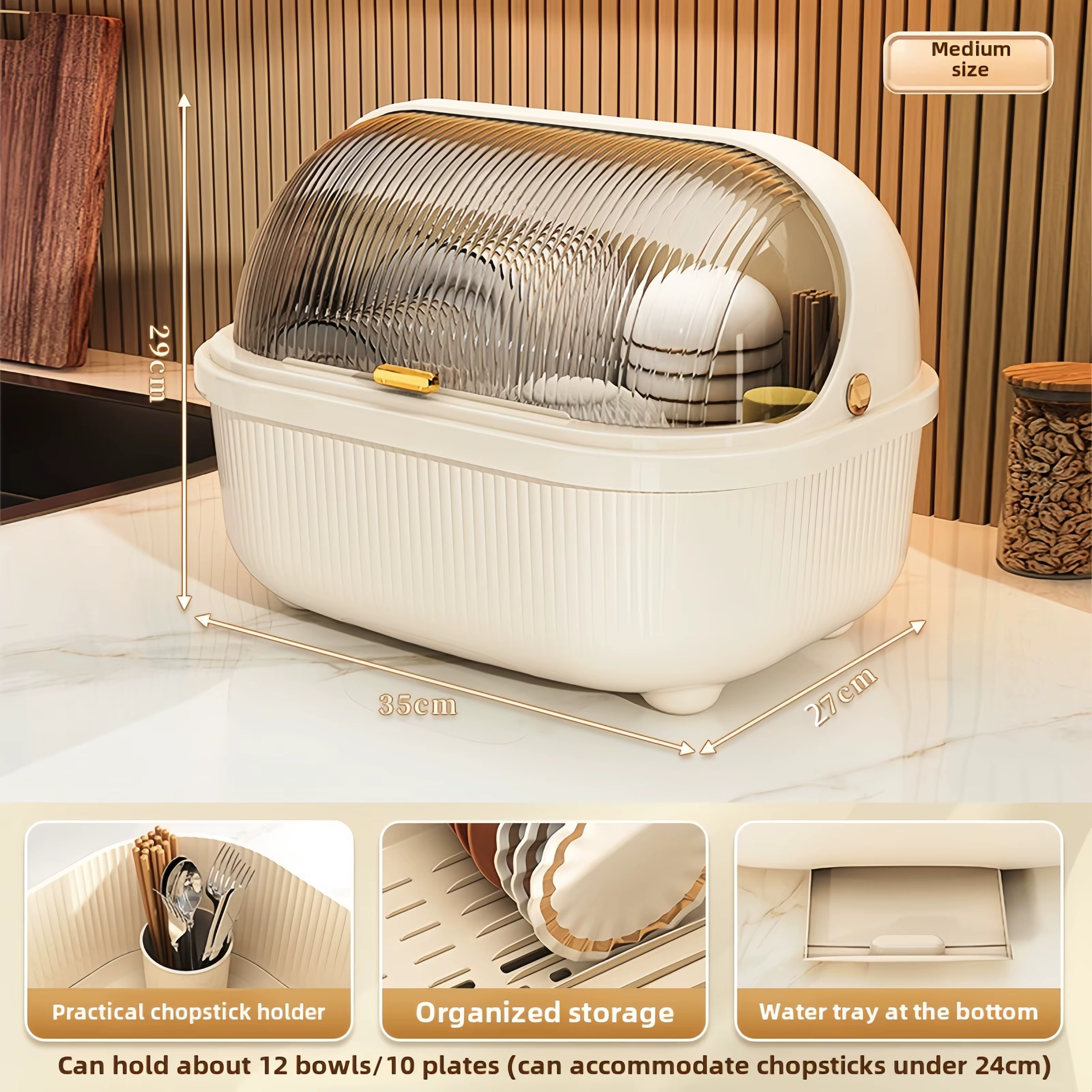 Boîte de rangement de cuisine de grande capacité, étagère multifonctionnelle pour bol de vidange, bo