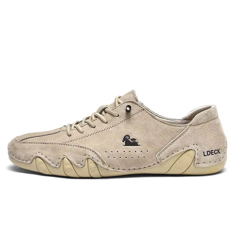 Chaussures décontractées en cuir pour hommes, baskets confortables de marche d'été, mocassins de sty