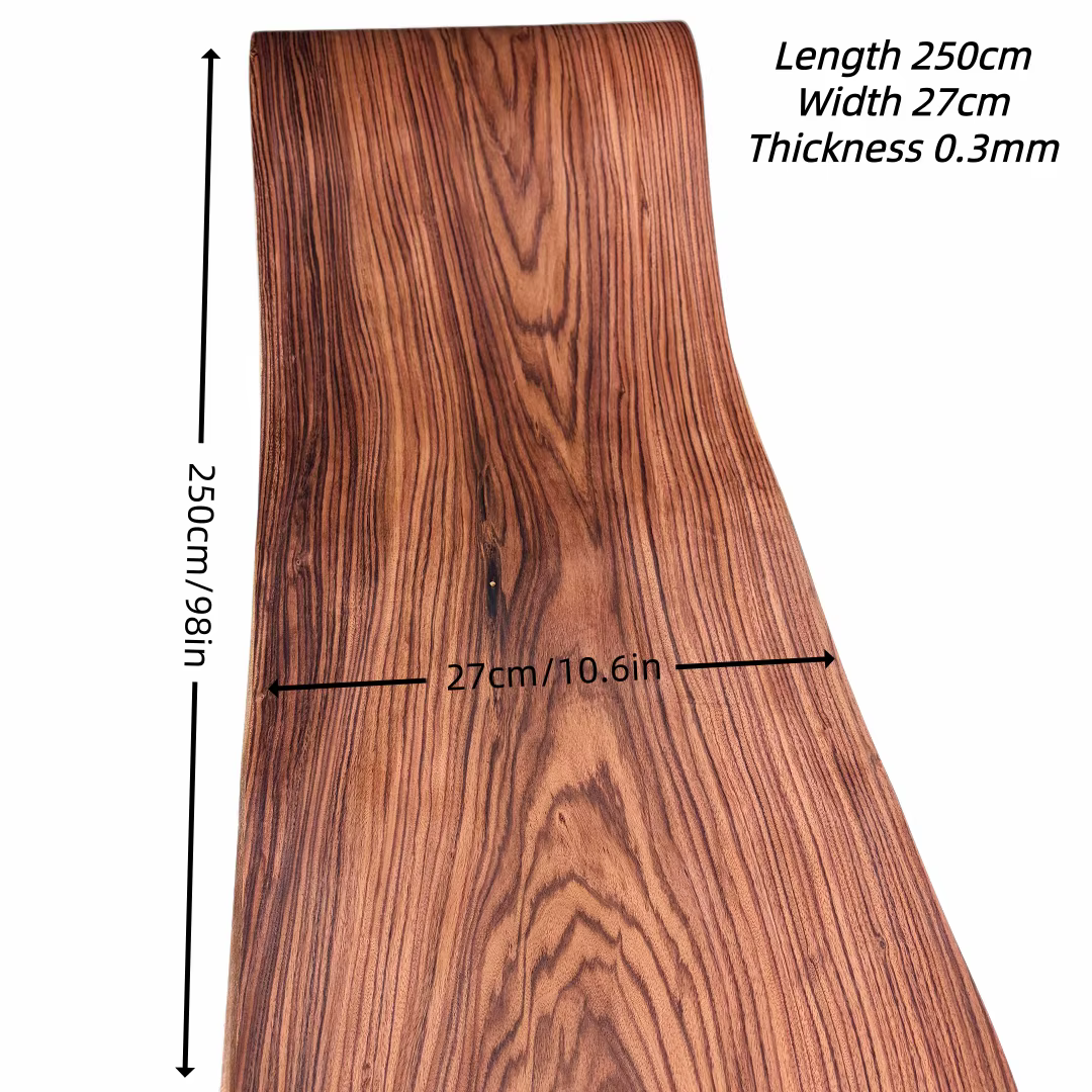 Panneau décoratif en placage de bois de palissandre naturel, bois véritable pour meubles, armoires, 