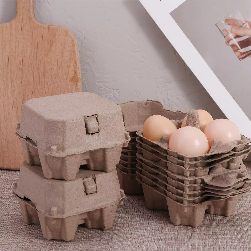 Lot de boîtes de rangement en papier kraft pour œufs, plusieurs boîtes à œufs jetables pour réfrigér