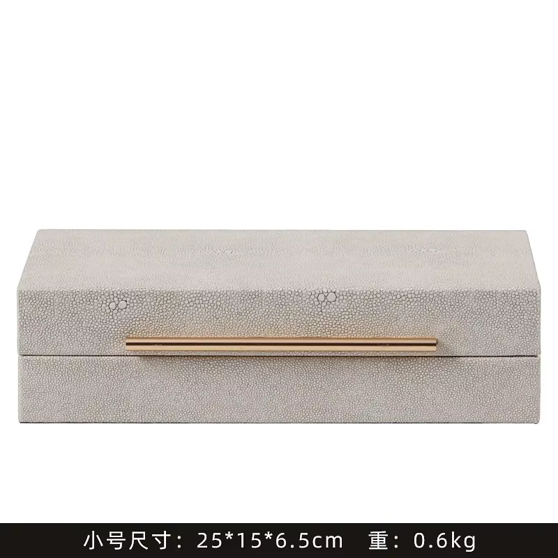 Boîte de rangement en cuir pour chambre à coucher, vestiaire et Collection de bijoux, boîte de décor
