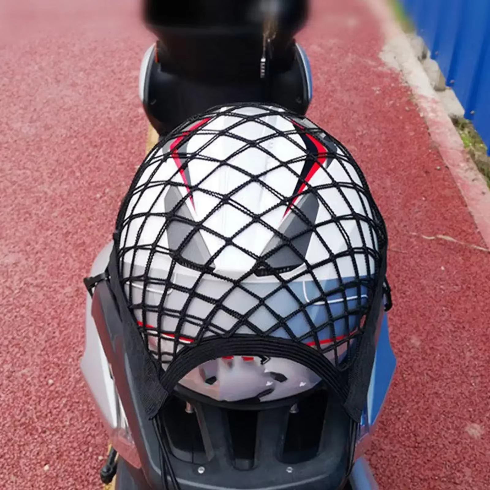 Sac de rangement pour casque de moto, filet de rangement pour bagages, vélo, Scooter, maille pour ca