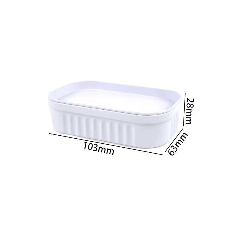 Boîte de rangement élégante en fer blanc, mini format, en forme de boîte de conserve de sardines, po