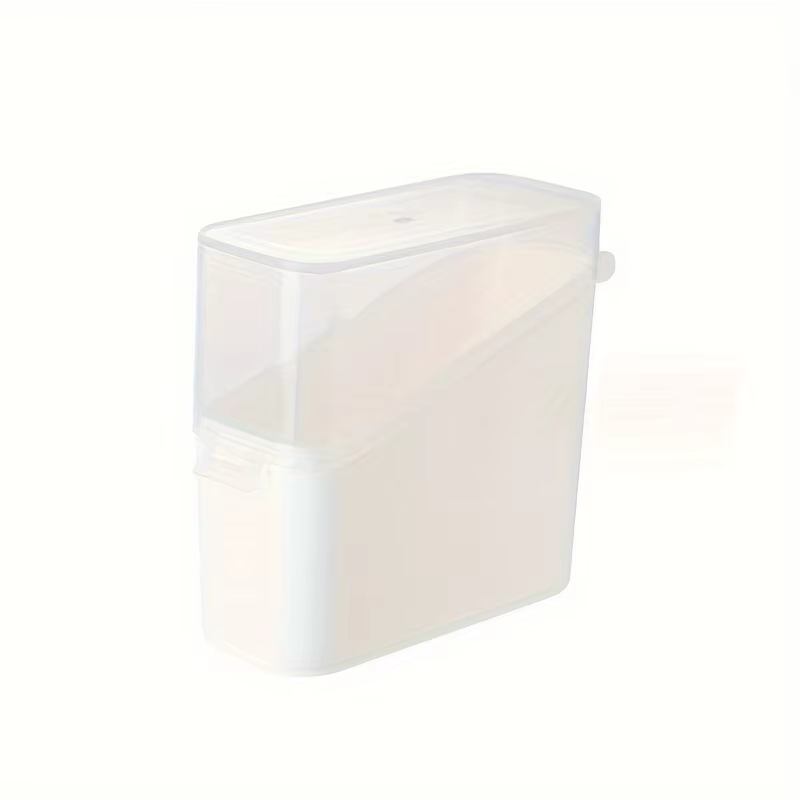 Boîte de rangement à couvercle transparent incliné de style japonais |   Organisateur de stockage de