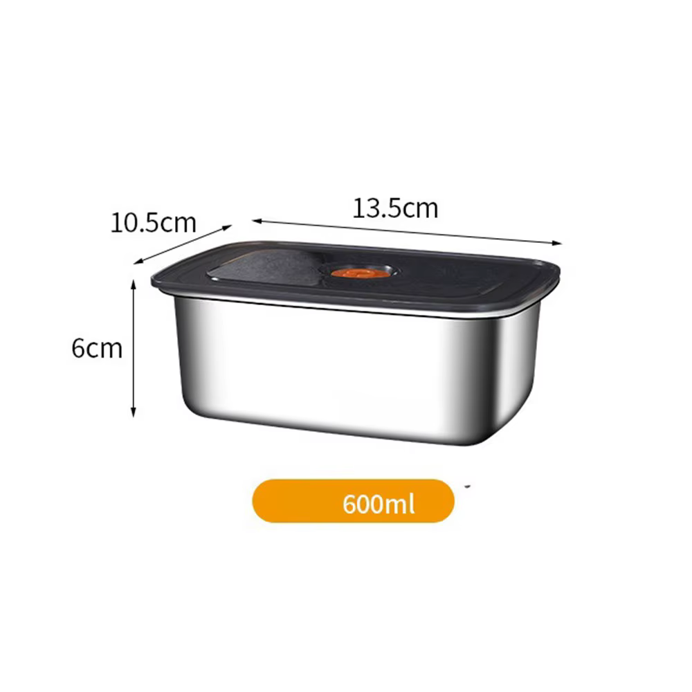 Boîte à déjeuner de Camping en acier inoxydable de haute qualité, boîte de rangement scellée pour ré