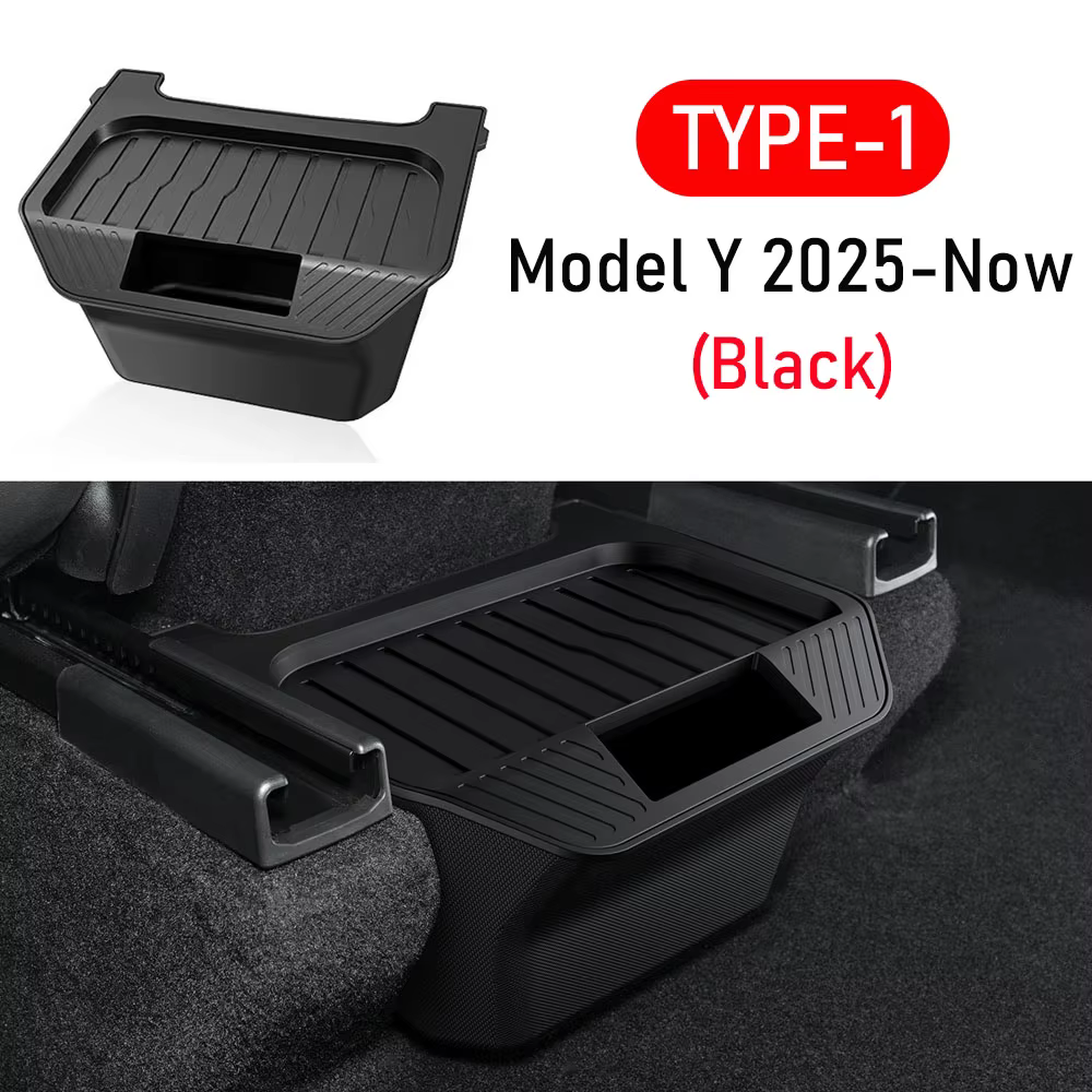 Boîte de rangement de siège arrière pour Tesla modèle Y Juniper 2025 2026, organisateur, bacs de Con