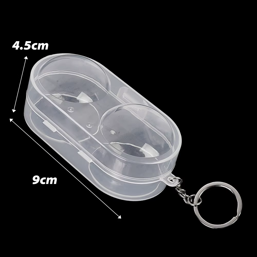 Boîte de rangement pour balles de tennis de table, pour 2 balles de ping-pong, étui transparent port