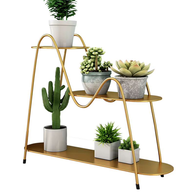 Étagère à fleurs, support vertical d'angle pour plantes, présentoir pour plantes, support pour pots 