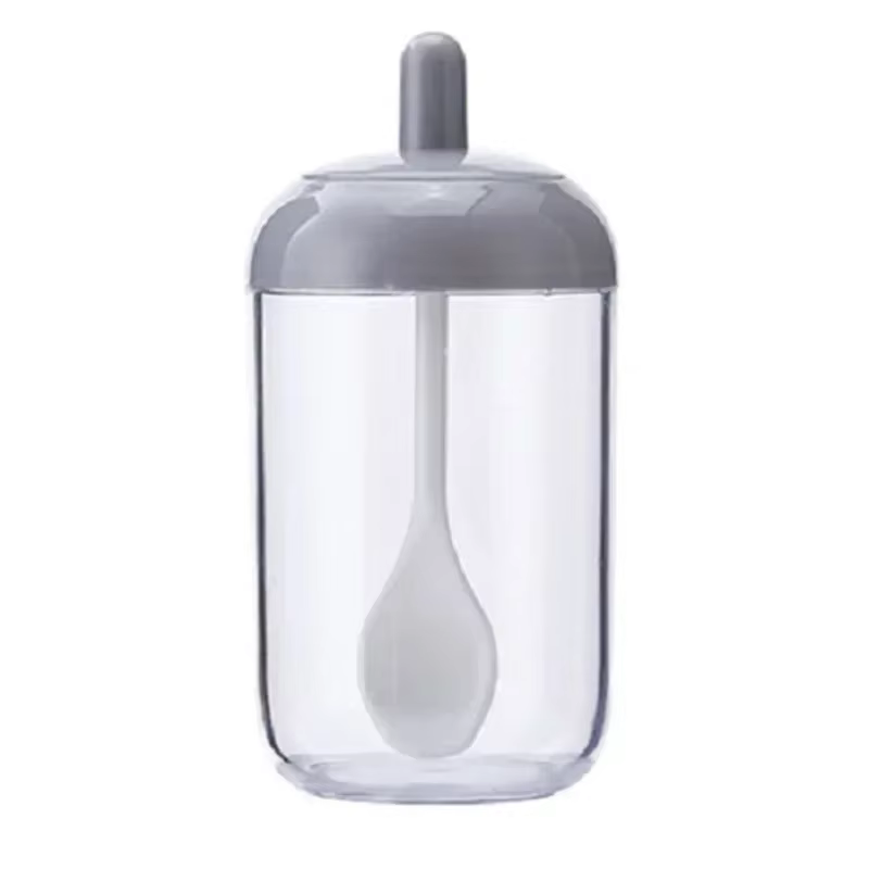 Pots d'épices en verre autocollants sel sucre poudre huile d'olive poivre assaisonnement bouteille d