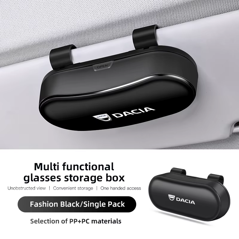 Boîte de rangement pour lunettes de soleil, boîte de rangement pour lunettes de soleil pour Dacia Du