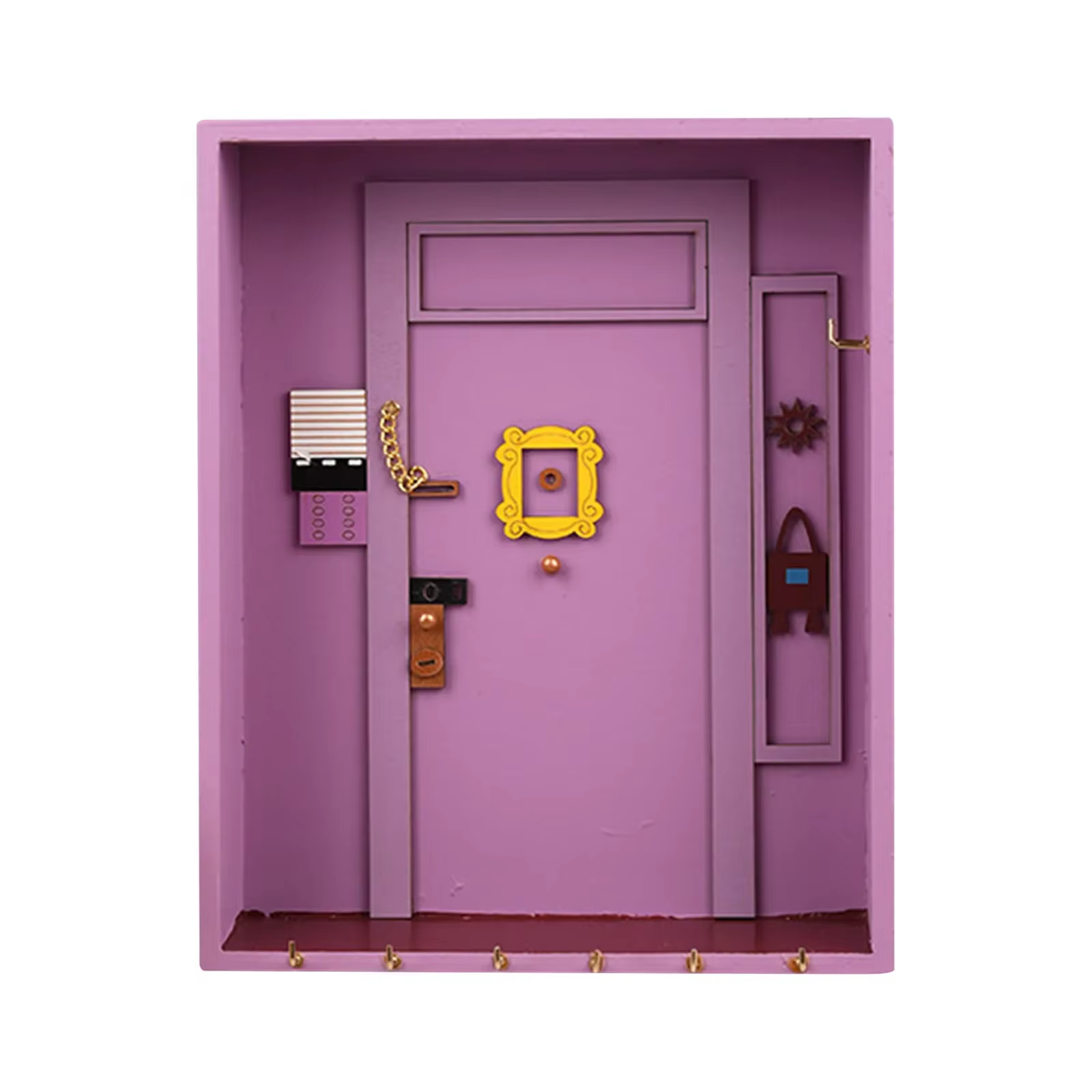 Porte amis porte-clés boîte en bois clé suspendue cintre en bois support de rangement organisateur é