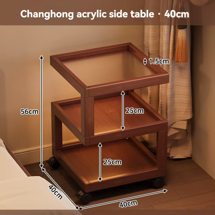 Table d'appoint moderne pour chambre à coucher, étagère de rangement, table basse, meuble de chevet