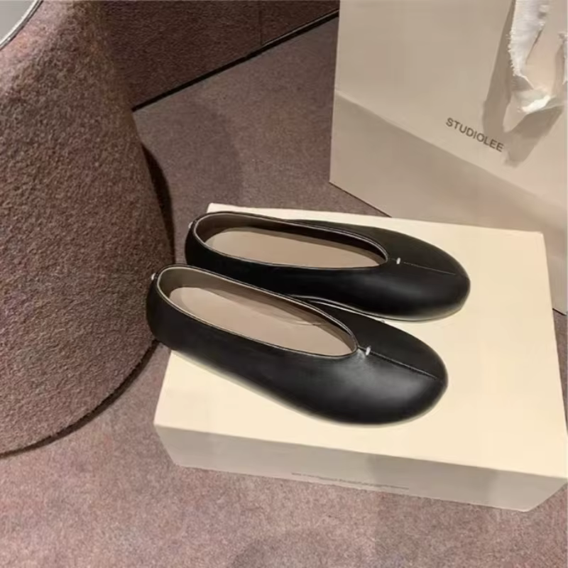 Chaussures souples pour femmes, ballerines plates, chaussures peu profondes, nouvelle collection aut