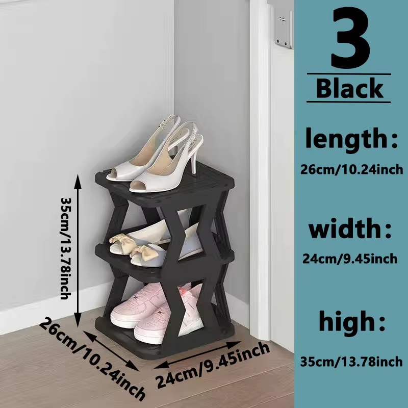 Armoire à chaussures pliante T1, armoire à chaussures étroite pour couloir d'entrée, porte de maison