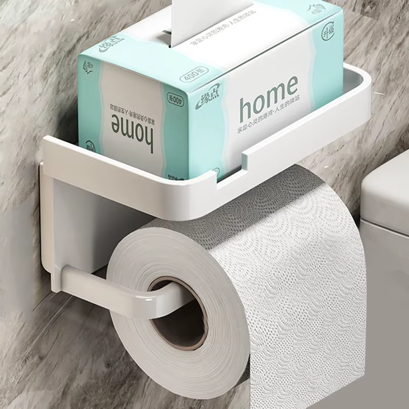 Porte-papier hygiénique mural, plateau de rangement, organisateur de toilettes, support de téléphone