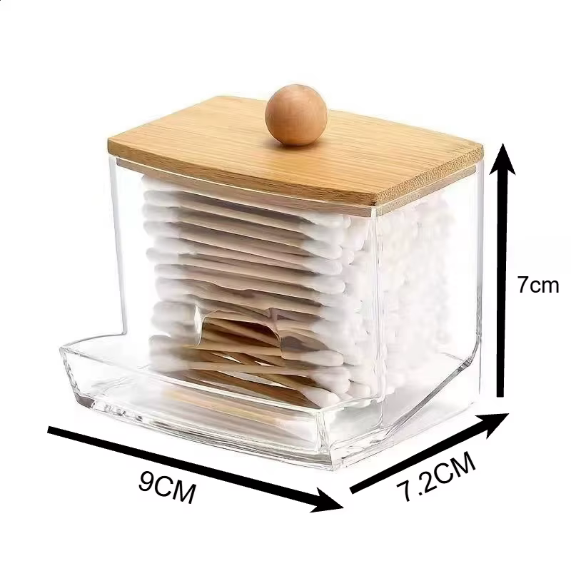 Boîte de rangement pour cotons-tiges, boîte de rangement pour boules de coton, boîte de rangement po