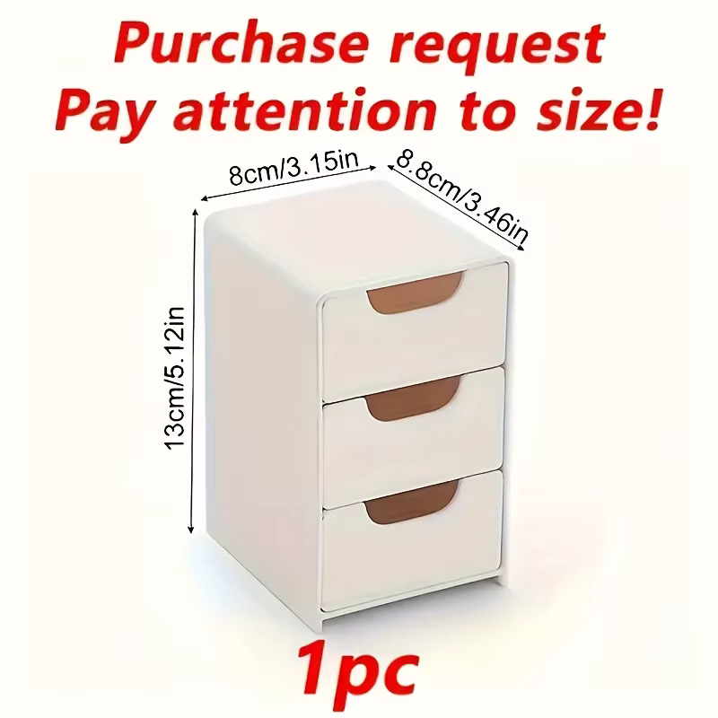 Organisateur de bureau chic à 3 niveaux avec tiroirs – Idéal pour les fournitures de bureau, le rang