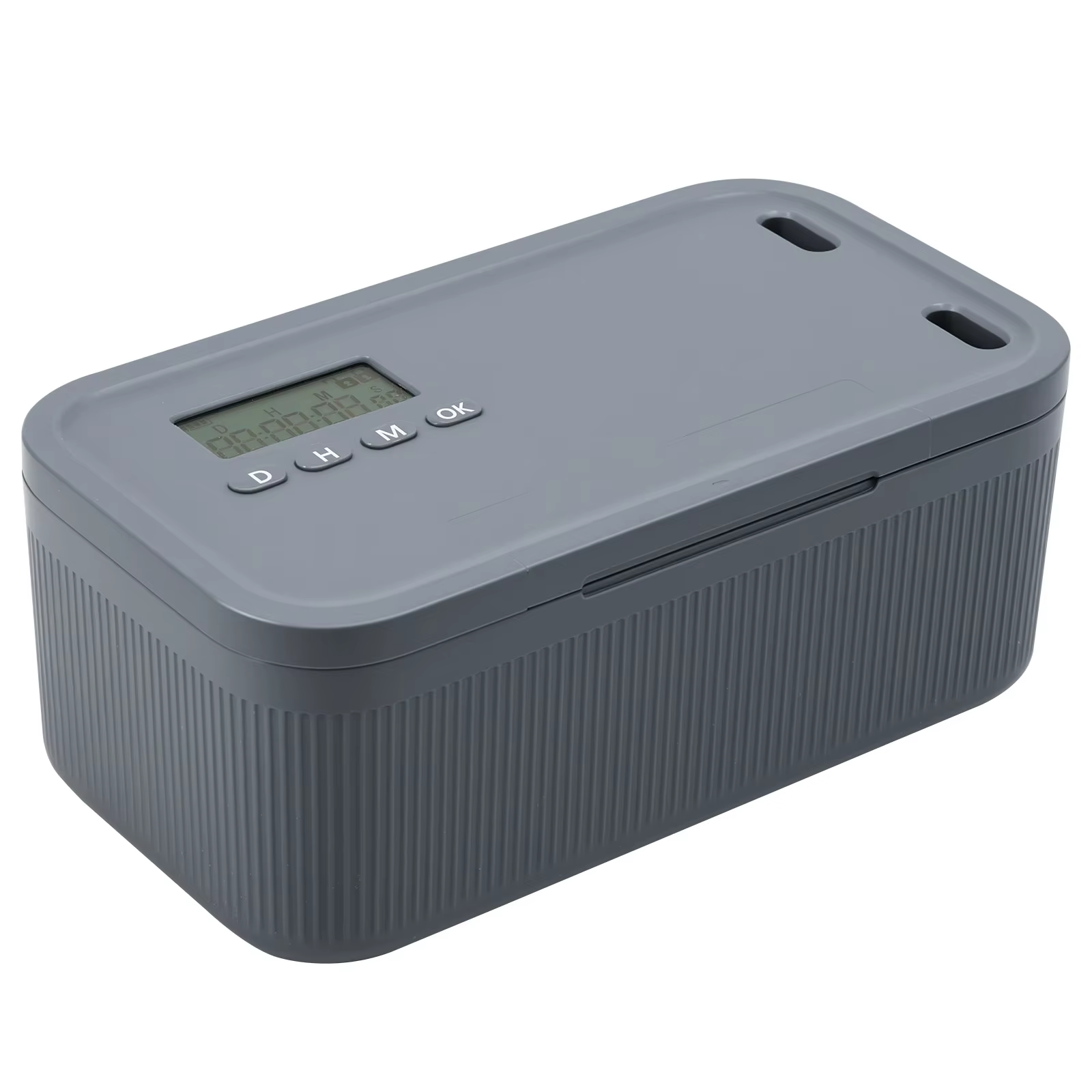 Boîte de rangement électronique de 2,8 L avec minuterie numérique, organisateur de rangement verroui