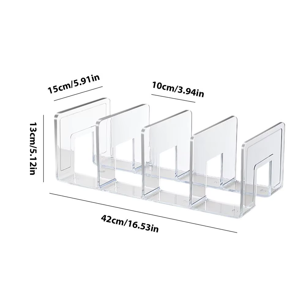 Support de rangement pour sac à main, organisateur à 4 fentes, placard Transparent, support de range