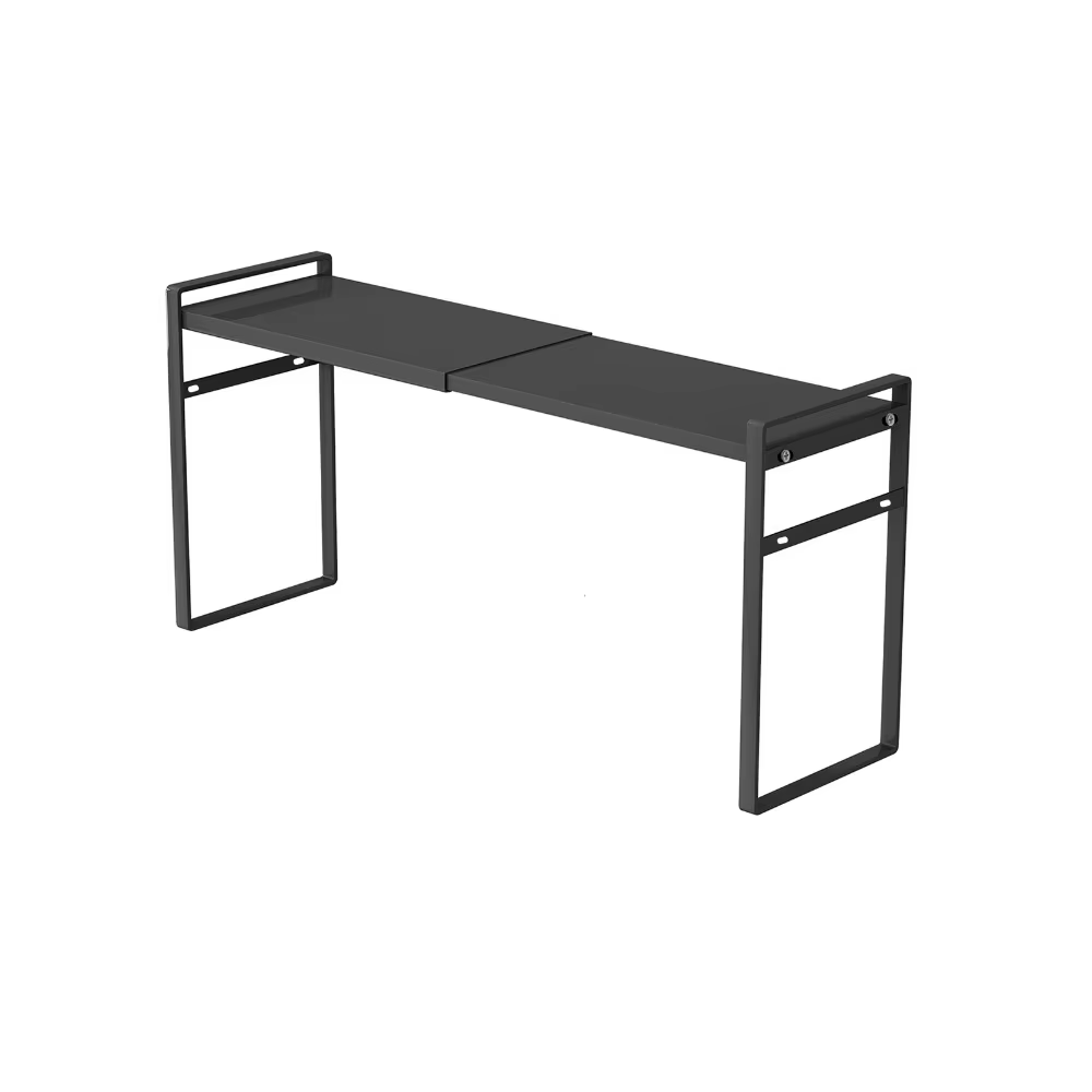 Étagère de rangement rétractable en fer grande capacité, double couche, extensible, anti-humidité, g