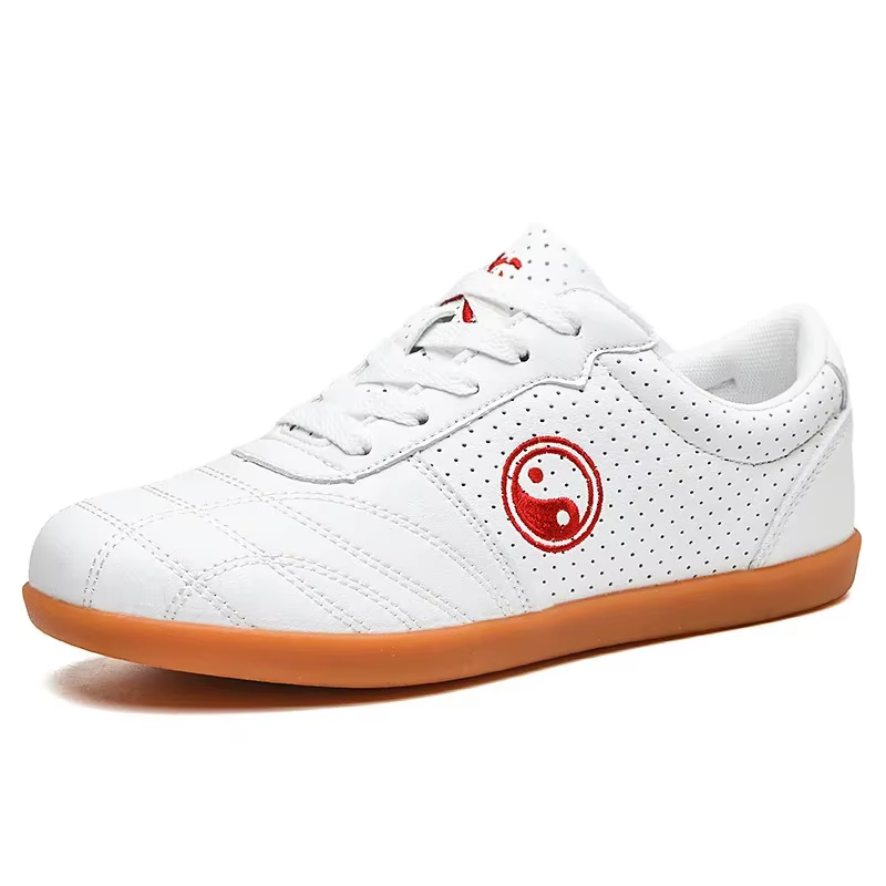 Chaussures Tai Chi à Surface en cuir antidérapantes, souples, pour pratique des Arts martiaux, danse